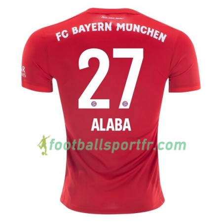 Tenue Bayern Munich David Alaba 27 Domicile 2019-2020 Maillot de Foot